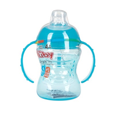 Nuby No Spill Super Spout Trainer Cup - Bright Blue - 8oz