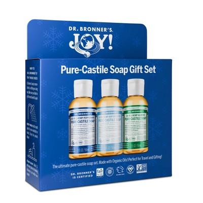 Dr. Bronner's Trio Gift Set - Peppermint Almond - Unscented - 2oz