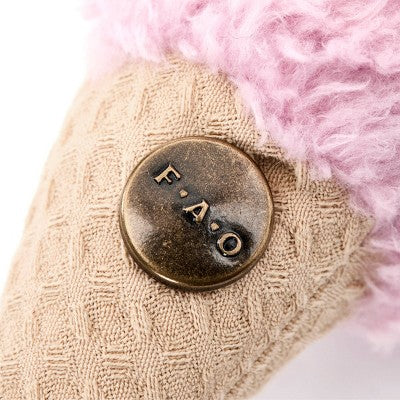 FAO Schwarz Toy Plush Keychain Ice Cream Cone