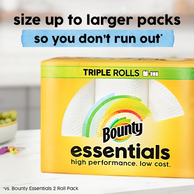 Bounty Essentials Select-A-Size White Paper Towels - 12 Triple Rolls