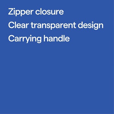 Iridescent Plastic Pencil Pouch Purple - up&up