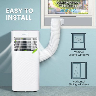 Costway 5000 BTU (8000 BTU ASHRAE) Portable Air Conditioner 4-in-1 AC Unit with Cool Fan Dehum Sleep Mode (LOCAL PICKUP ONLY)