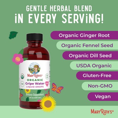 MaryRuth's Organic Gripe Water Liquid Drops - 4 fl oz