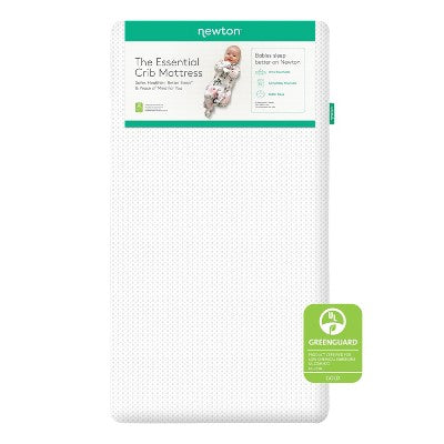 Newton Essential Crib Mattress - White: Firm, Breathable, Hypoallergenic, Dual-Stage, Polyethylene Fill, 4" Thickness (LOCAL PICKUP ONLY)
