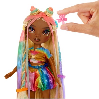 Rainbow High 11" Hair Chalk and Style Meline Rainbow and Gold Doll