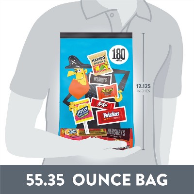 HERSHEY'S Chocolate and Sweets Candy Variety Bag - 55.35oz/180pc BBD:05/26