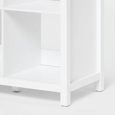 47.6'' Tall 13'' 6-Cube Vertical Shaker Style Storage Cubbies White - Brightroom (LOCAL PICKUP ONLY)