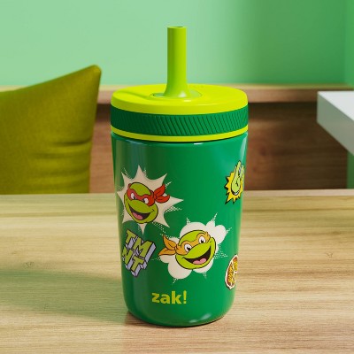 Zak Designs 12oz TMNT Kelso Tumbler Green