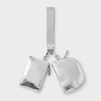 Girls' Wristlet Pouch - art class Silver