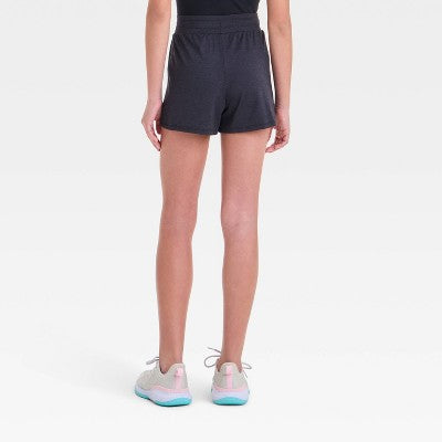 Girls' Soft Stretch Shorts - All In Motion Black L