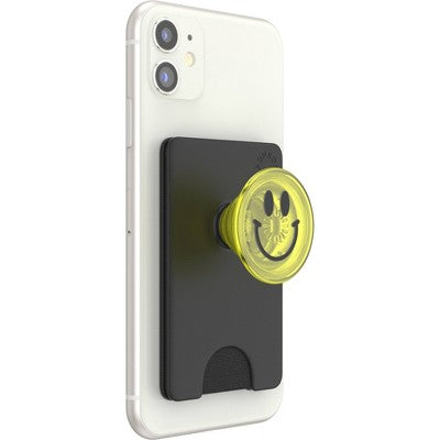 PopSockets PopWallet with PopGrip Cell Phone Grip & Stand - Tie Dye Smiley
