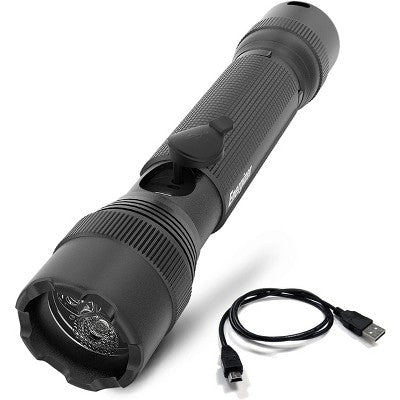 Energizer 700 Lumens Rechargeable Tactical Metal Light: LED Flashlight, Impact & Water-Resistant, Pocket Clip, Black