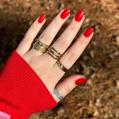 Olive & June Press-On Fake Nails - Round Short - Lollipop - 32ct