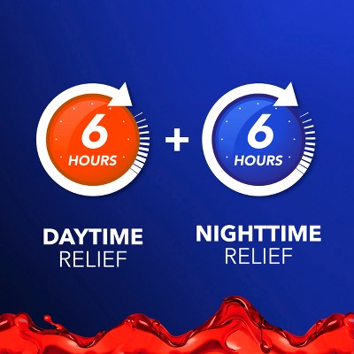 Vicks Intense Flu Warming Combo Syrup - Acetaminophen - Black Cherry - 24 fl oz: Liquid Cold & Cough Relief, 2 Pack