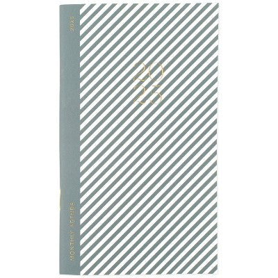 Sugar Paper Essentials 2025-26 Monthly Planner 3.75"x6.25" Deep Green: Adult Agenda, Non-Toxic, Acid-Free, Rounded Corners