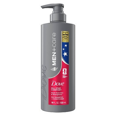 Dove Men+Care FIFA 2-in-1 Shampoo and Conditioner - All Star Comfort - 18 fl oz: Vegan, Gel, Deep Hydration