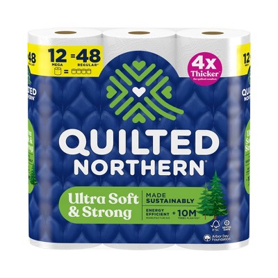 Quilted Northern Ultra Soft Strong Toilet Papers - 12 Mega Rolls: 255 Sheets Per Roll