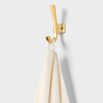 2pk Coastal Oversized Bath Towel Scallop Edge Cream - Threshold