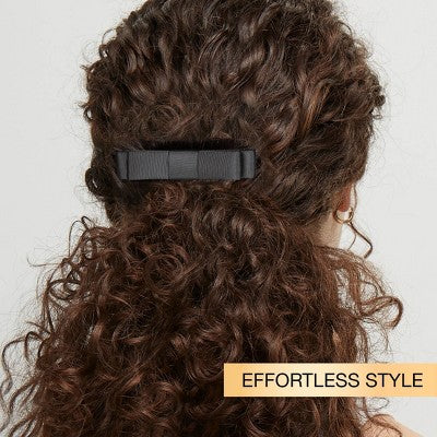scunci Classic Bow Barrette - Black - All Hair