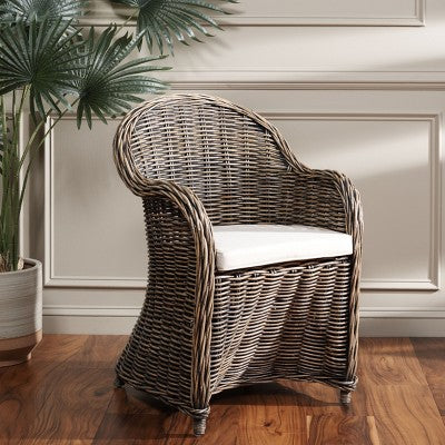 Callista Club Chair - SEA7001 - Black Wash - Safavieh (LOCAL PICKUP ONLY)