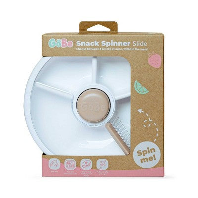 GoBe Kids' Large Snack Spinner Slide Lunch Food Storage Container - Milk Tea