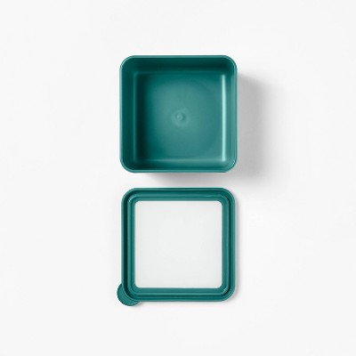 5c Square Food Storage Container Dark Green -Figmint