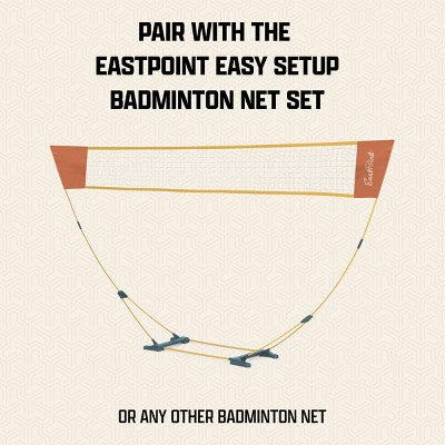 Eastpoint Badminton Shuttlecocks Tube of 6 Durable Nylon Birdies for Indoor and Outdoor Play Training and Practice Shuttlecock