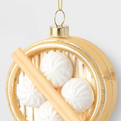 4" Glass Steamed Buns Christmas Tree Ornament - Wondershop