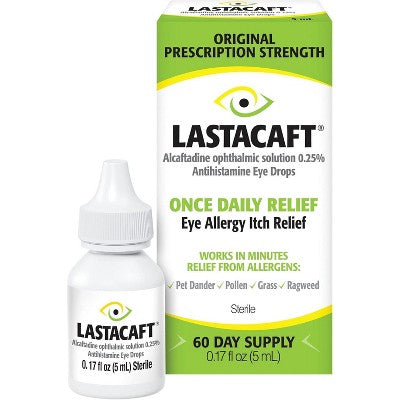 Lastacaft Once Daily Relief, Eye Allergy Itch Relief Drops 0.17 Oz