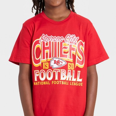 Boys' Kansas City Chiefs Oversized Graphic T-Shirt - Red XL