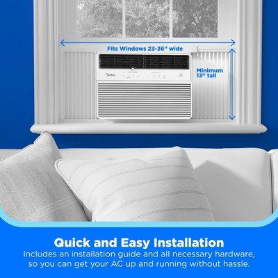 Midea 14,000 BTU DOE Smart Inverter Window Air Conditioner, For Spaces Up to 700 sq. ft, White (LOCAL PICKUP ONLY)