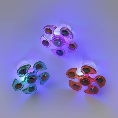 6ct Light Up Spinner Rings Party Favor Set - Hyde and EEK! Boutique