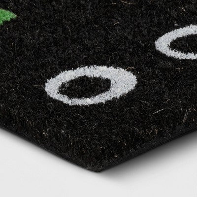 1'6"x2'6" Boo Glow Coir Doormat Black - Hyde and EEK! Boutique (LOCAL PICKUP ONLY)