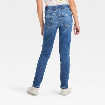 Girls' Mid-Rise Jeggings - Medium Wash 14 Slim: Denim Pants