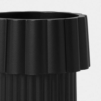 Geared Outdoor Planter Black 10"x 12" - Threshold