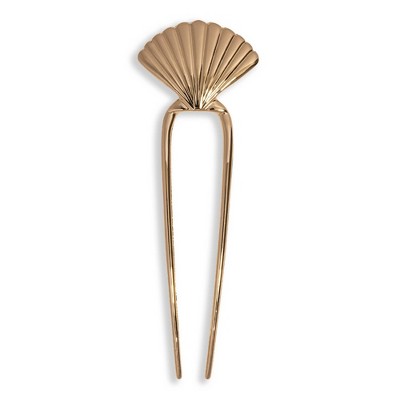 Kitsch Metal Clam Shell French Hair Pin - Gold: Hair Styling, All Hair Types, Zinc