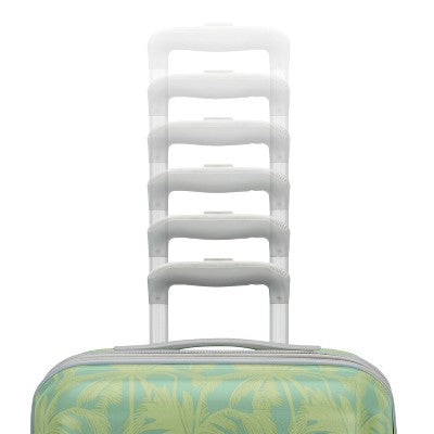 American Tourister Modern Hardside Carry On Spinner Suitcase - Green Palms: Botanical ABS Shell