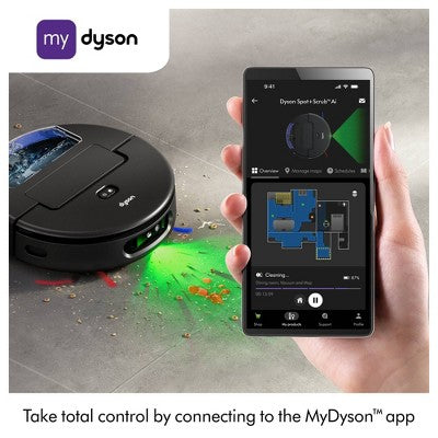 Dyson Spot+Scrub Ai Wet and Dry Robot Vacuum Black (LOCAL PICKUP ONLY)