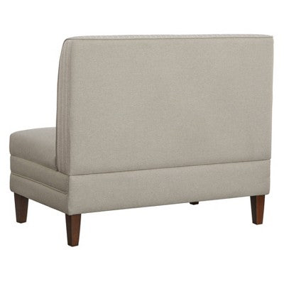 Lifestorey Phillips Upholstered Breakfast Nook Bench Beige (LOCAL PICKUP ONLY)