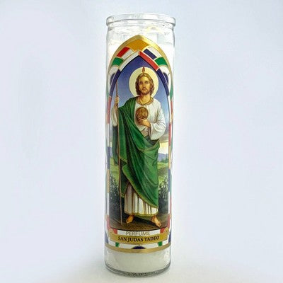 Jar Candle San Judas Tadeo White Vanilla - Continental Candle