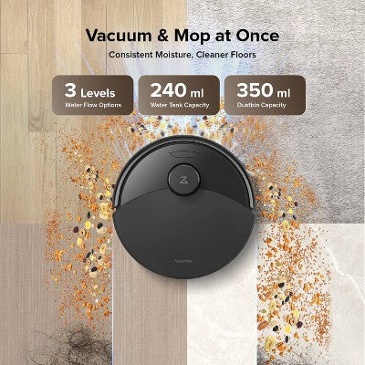 Roborock Q10 PF+ Cordless Vacuum and Mop 6.5" Cleaning Path Black