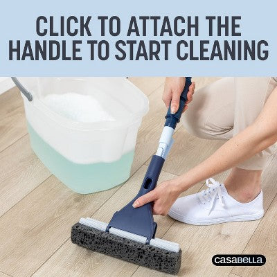 Casabella Click Clean and Organize Roller Mop Head and Hook