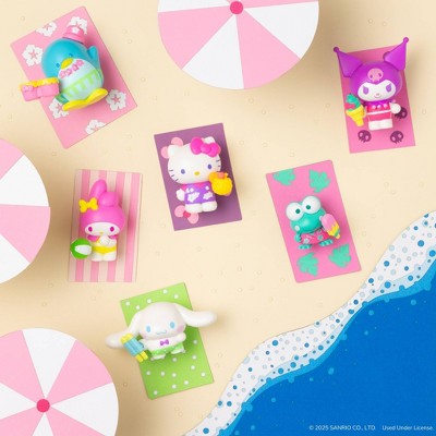 Hello Kitty Neon Tropical Party Figure - 6pk