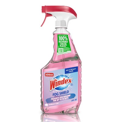 Windex Fog Shield - Anti Fog Spray and Glass Cleaner - 23 fl oz: Ammonia-Free, Liquid Form, Windows and Mirrors, Lily of the Valley Scent