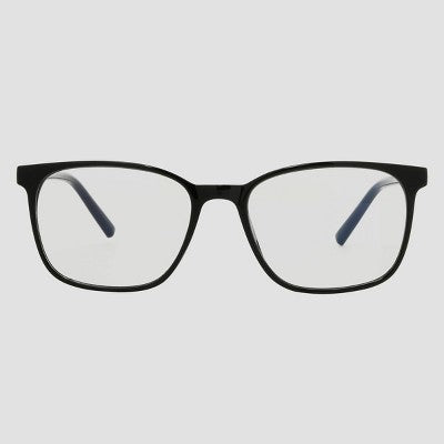 Men's Plastic Square Blue Light Filtering Glasses - Original Use Black