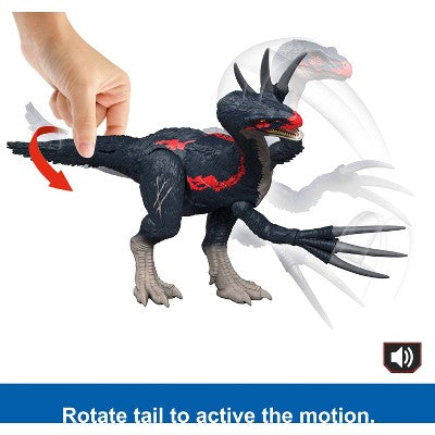 Jurassic World Slash N Roar Therizinosaurus Dinosaur Figure, Attack & Sound Toy, Chaos Theory