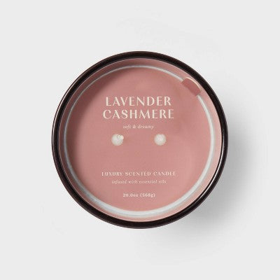20oz Metallic Jar Candle Lavender Cashmere - Threshold