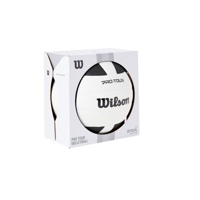 Wilson Pro Tour Volleyball - Blue/White: Size 5, Synthetic Leather, Butyl Bladder, Adult Sports Ball