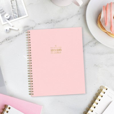 Blue Sky Day Designer 2026 Weekly/Monthly Faux Leather Hardcover Planning Calendar 7"x9" Blush