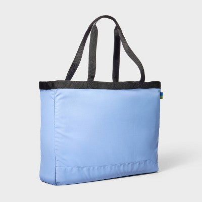 Daypack Packing Tote Bag - Open Story Blue: Travel Softside Twill Handbag